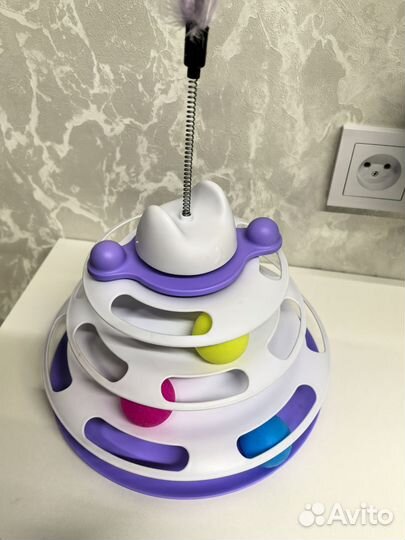 Игрушка для кошек, трек с шариками