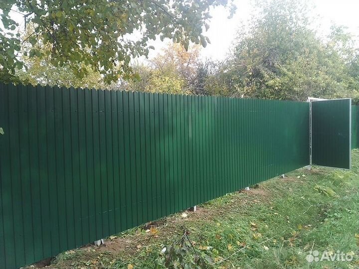 Забор из профнастила