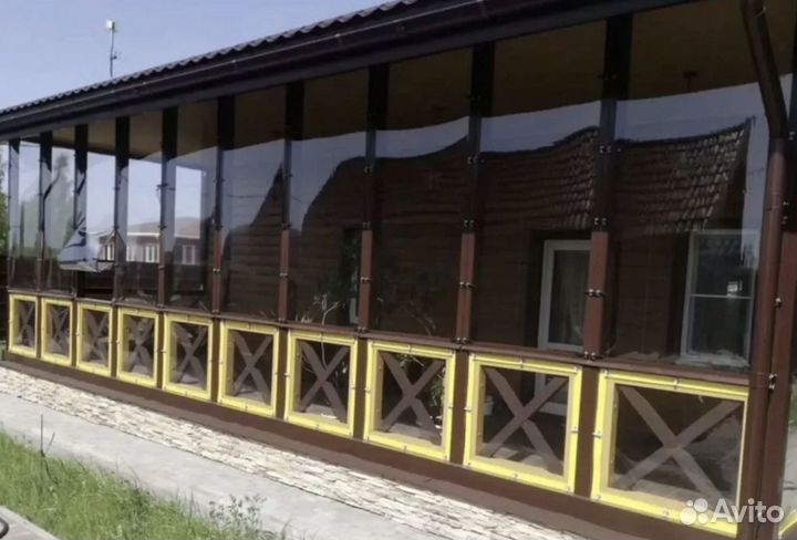 Гибкие окна для беседки