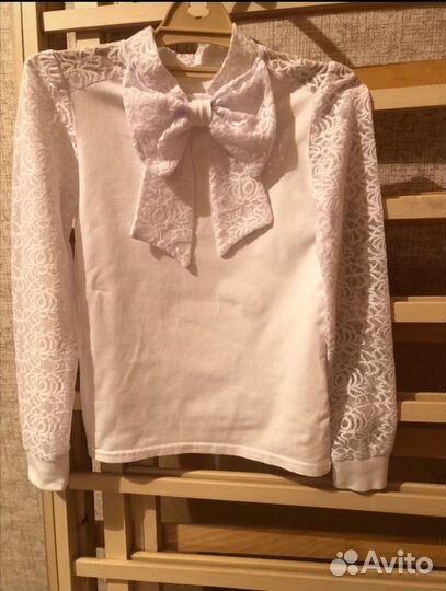 Блузка белая для девочек