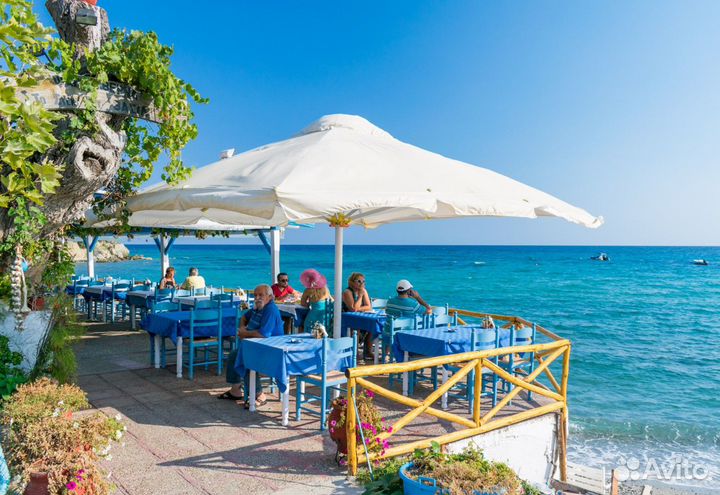 Большой пляжный зонт от солнца и дождя