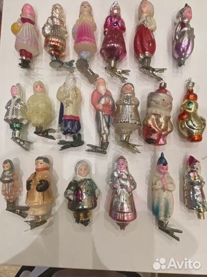 Елочные игрушки СССР старинные