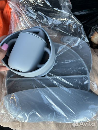 Детская силиконовая посуда