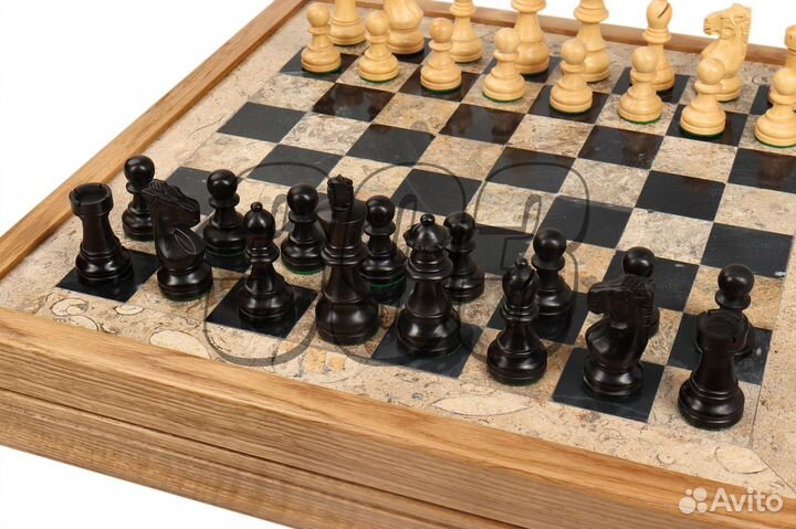 Шахматы Новолуние Люкс (бархатный ложемент (28442)