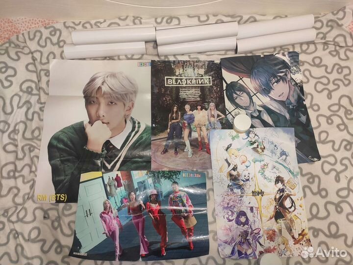 Плакаты постеры аниме кпоп