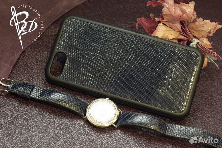 Чехол для телефона iPhone 8, 7. Кожа змеи