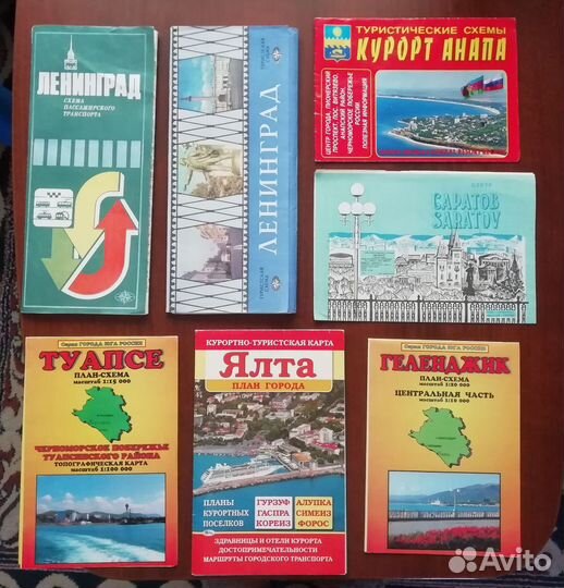 Туристские карты-схемы СССР и России