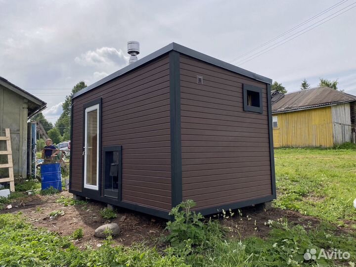 Модульная баня Сканди по каркасной технологии