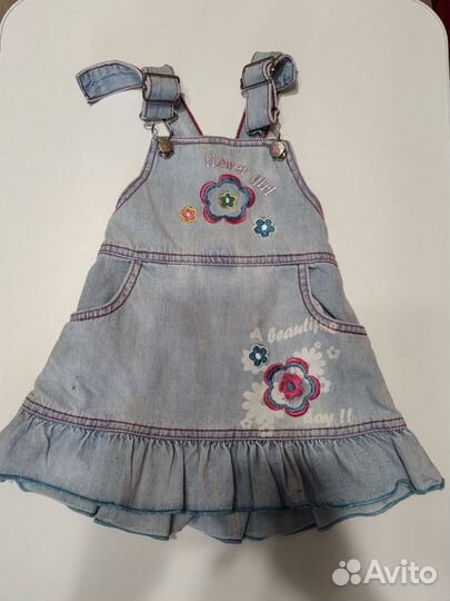 Джинсовый сарафан для девочки
