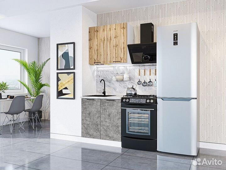 Маленькая кухня Флэт с витрины за один день