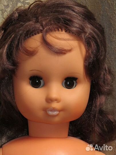 Редкая кукла ГДР, около 60 см, родная одежда, обув