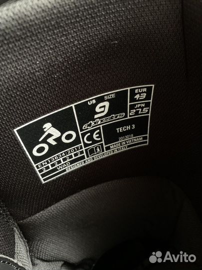 Мотоботы alpinestars tech 3 enduro