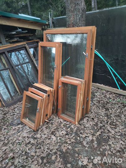 Деревянные окна со стеклопакетом без рам