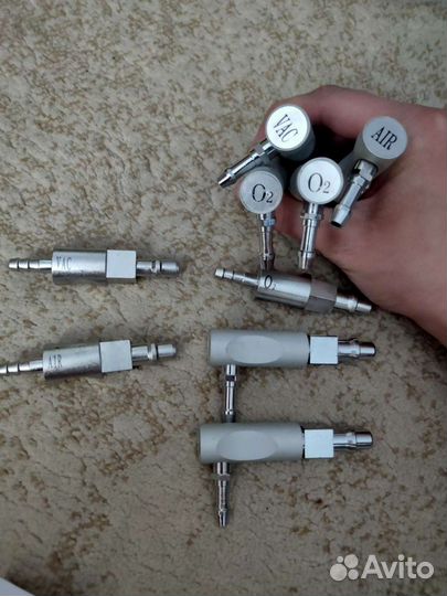 Переходники для консоли кислород,вакуум, воздух