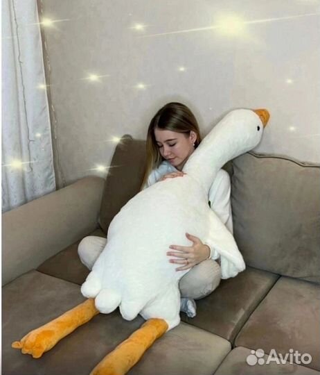Большая мягкая игрушка гусь в наличии