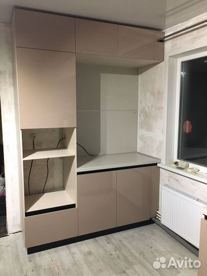 Прямой Кухонный гарнитур на заказ в Челябинске