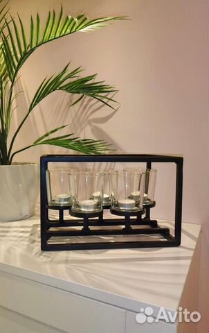 Подсвечник стильный металлический