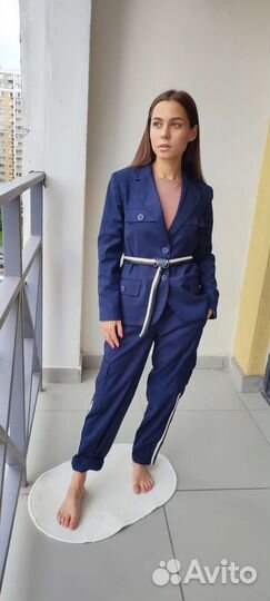 Костюм школьный для девочек с брюками Карго