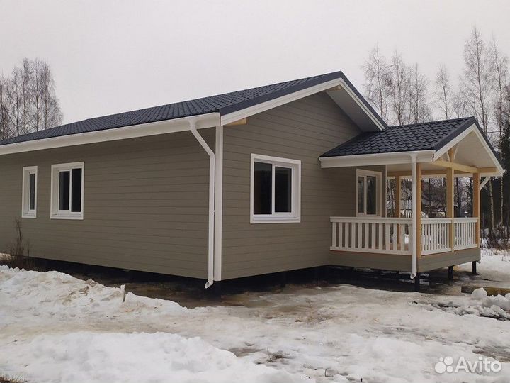 Каркасный дом 66 м2 под ключ в ипотеку с гарантией