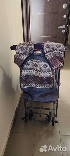 Детские санки коляска