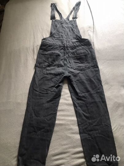 Мужской джинсовый комбинезон