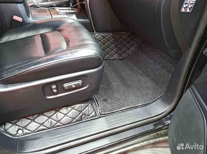 3Д коврики из экокожи toyota land cruiser 200