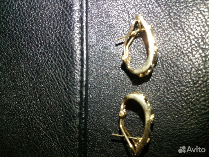 Серьги со слониками и бриллиантами