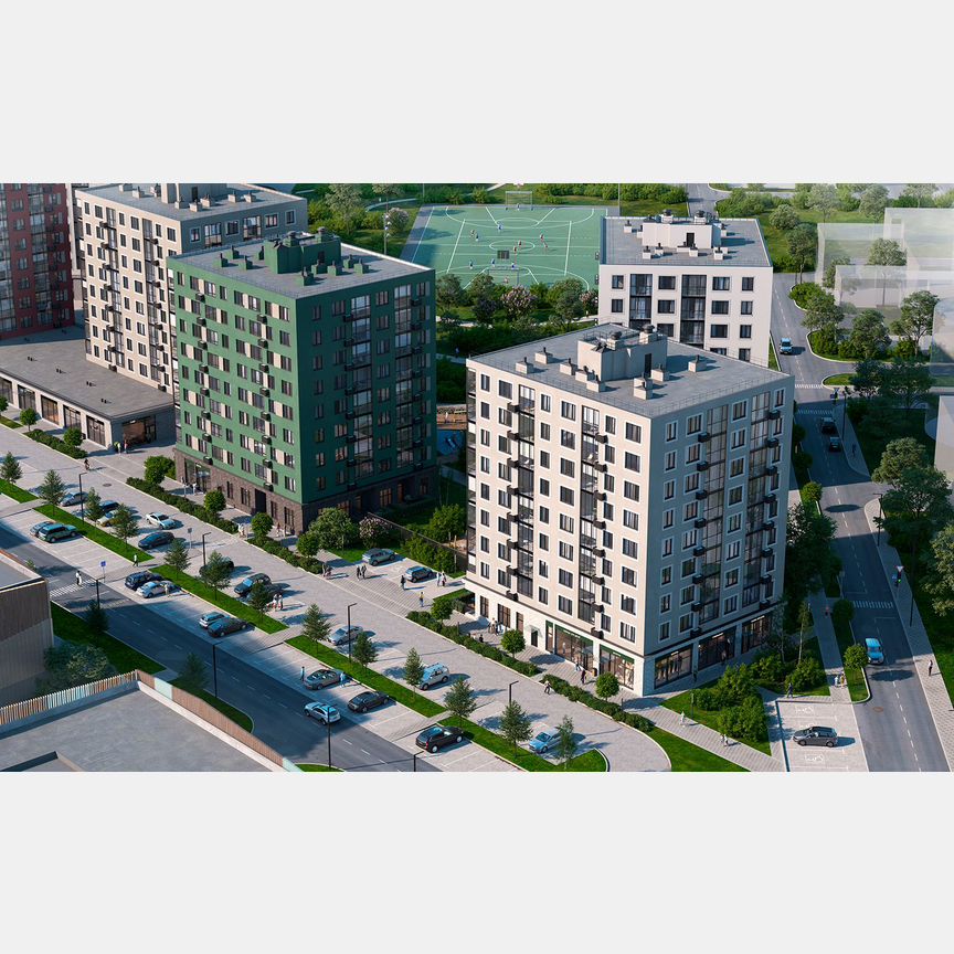 2-к. квартира, 48,1 м², 5/9 эт.