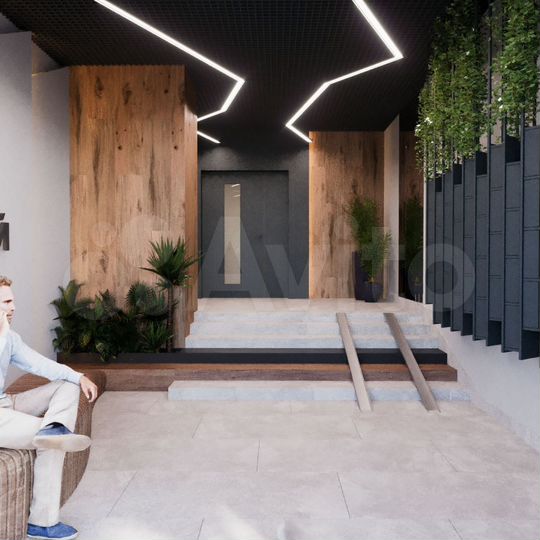 Своб. планировка, 44,1 м², 12/15 эт.