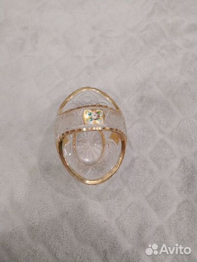 Богемский хрусталь с позолотой