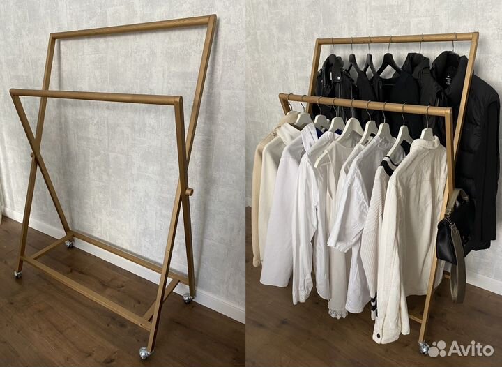 Вешалка напольная/стойка для одежды/рейл
