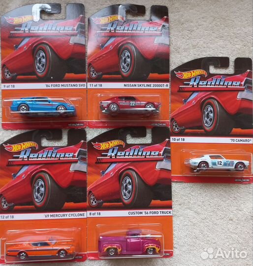 Модели Hot Wheels Redline 2013 год