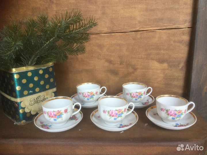 Чайные пары фарфор лфз и дулево СССР