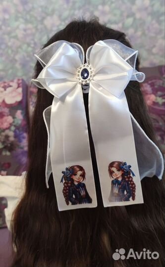 Бант ручной работы на 1 сентября