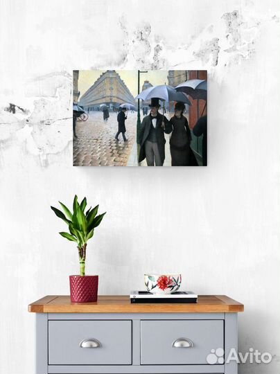 Гюстав Кайботт Парижская улица в дождливую погоду