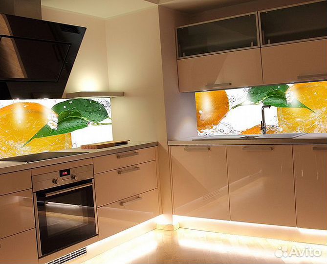 Стеклянный фартук под заказ