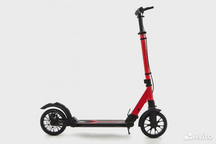 Самокат KC scutum ручн. тормоз. красный