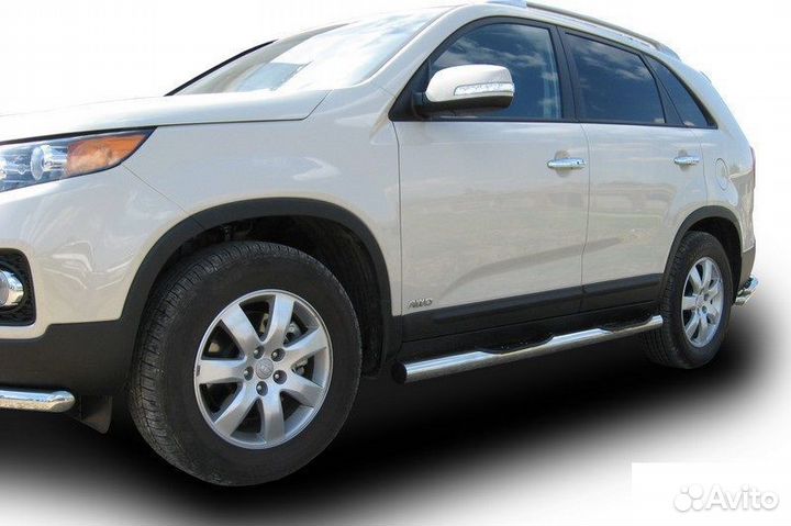 Защита порогов Kia sorento (2010)