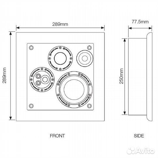 Настенная акустика Monitor Audio SoundFrame 3 On W