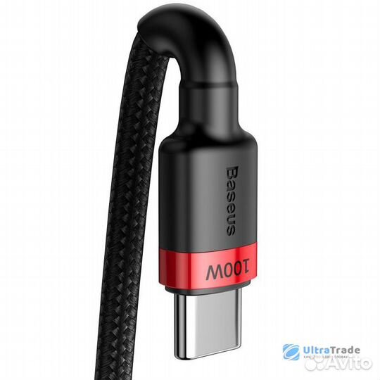 Кабель Baseus Type-C to Type-C 100W 2m Black/Red