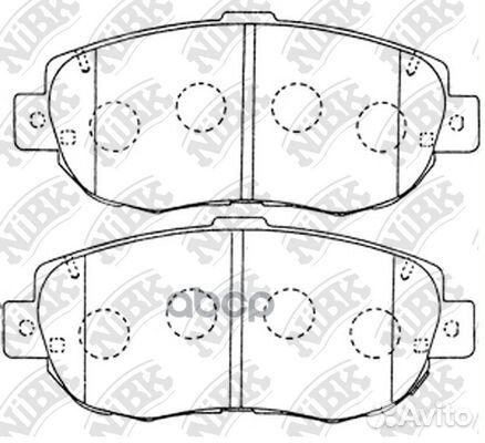 Колодки передние nibk PN1324 PN1324 NiBK