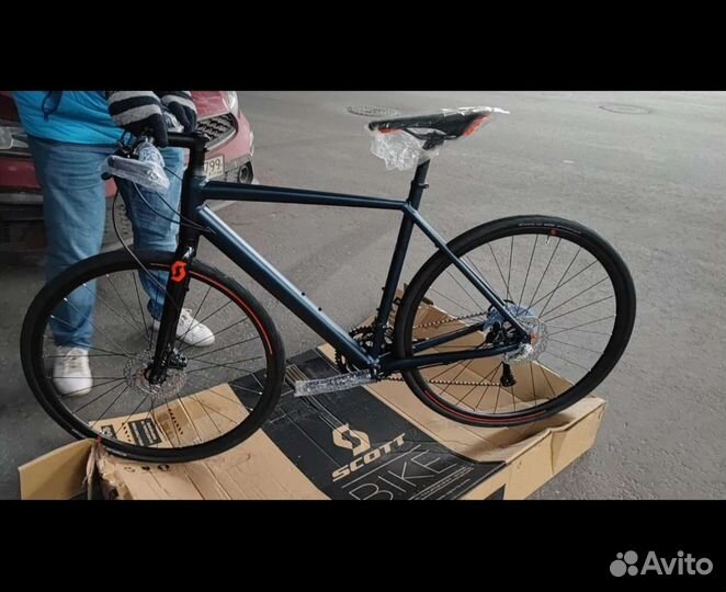 Шоссейный велосипед гибрид scott metrix 30