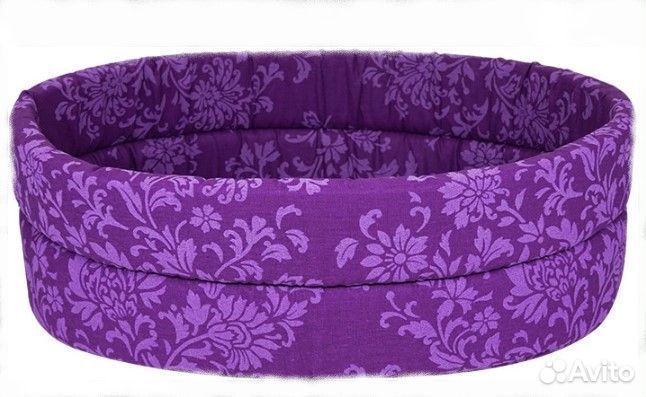 Лежанка овальная Ассорти №8 78*58*17 см в ассортим