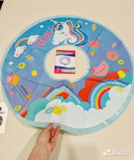 Круг для плавания единорог русалка круг на шею