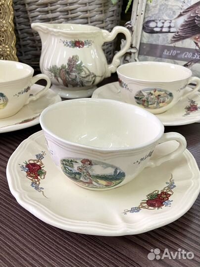 Чайные пары Sarreguemines Obernne