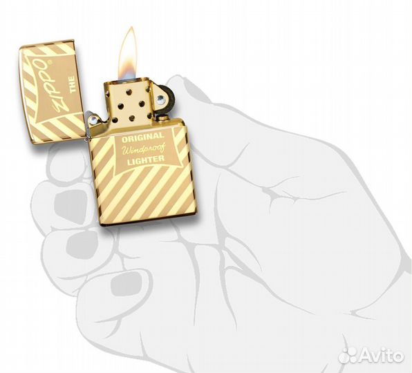 Zippo 49075 Vintage Box Top 360