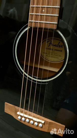 Акустическая гитара fender cd 60s dread/blk