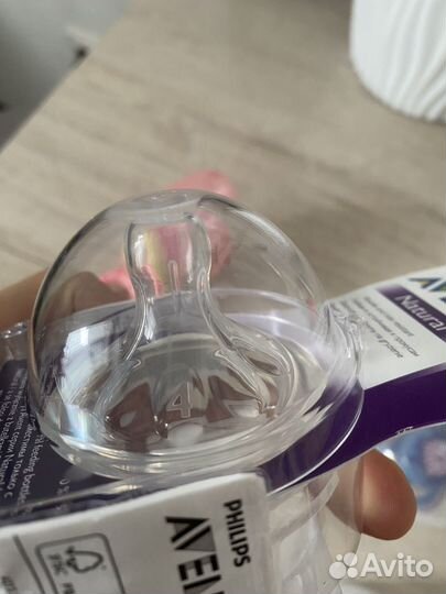 Соски Avent 6-18 мес, соска на бутылочку Avent 1+