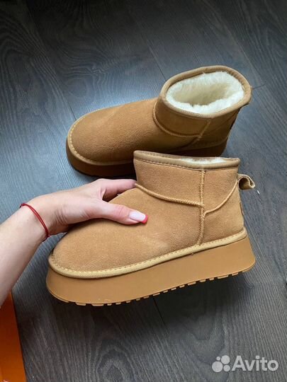 Угги в стиле UGG натуральная замша и мех