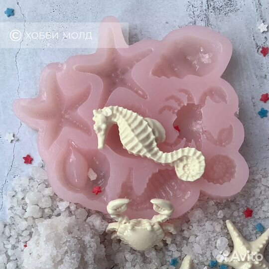 Силиконовый молд Морские обитатели, арт. 107